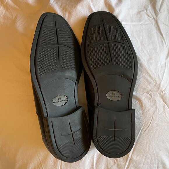 Sandro Moscoloni Black Leather loafers, Size 8.5D